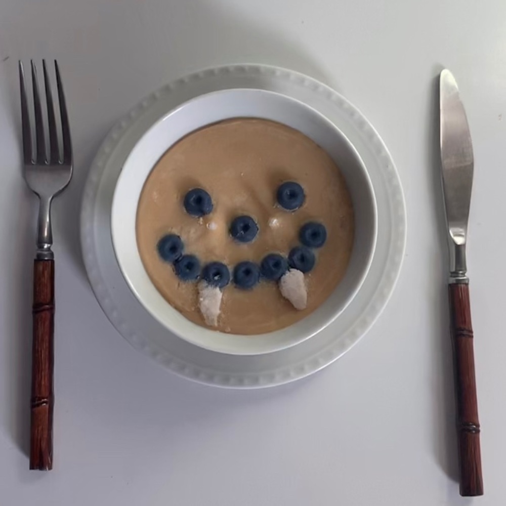 Damon and Bonnie pancake candle